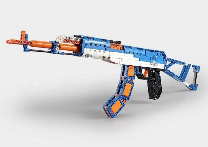 Build Your Own AK-47 Assault Rifle Toy Gun Blocks Set